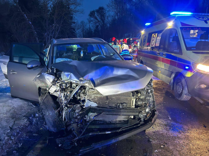 Kłódka. Wypadek na DK 16