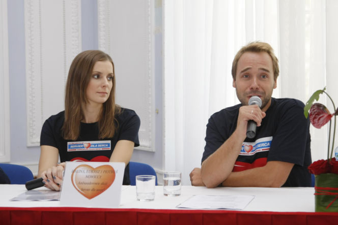 Halina Mlynkova i Łukasz Nowicki