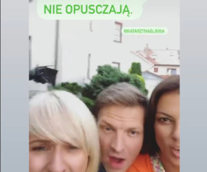 Barwy szczęścia. Kasia (Katarzyna Glinka), Łukasz (Michał Rolnicki), Alicja Umińska (Monika Dryl)