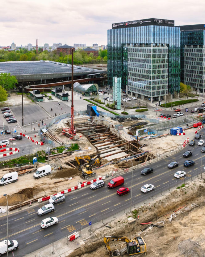 Tunel tramwajowy już połączony z Dworcem Zachodnim