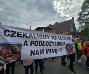 Protest w Szczecinie Podjuchach