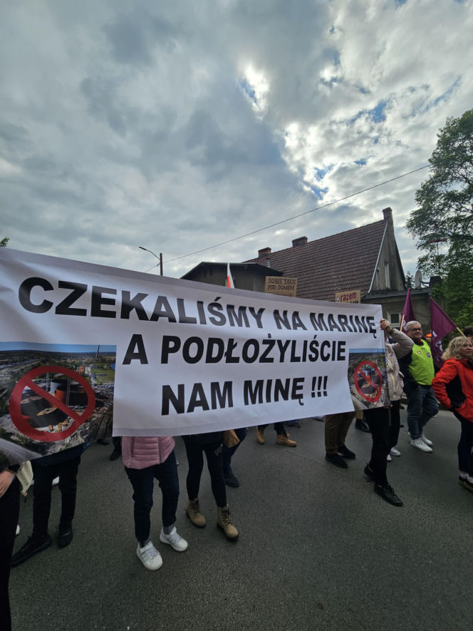 Protest w Szczecinie Podjuchach