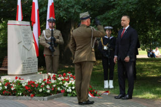 Karol Nawrocki na obchodach 82. rocznicy Powstania Warszawskiego