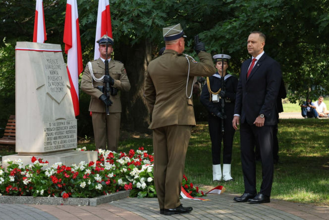 Karol Nawrocki na obchodach 82. rocznicy Powstania Warszawskiego