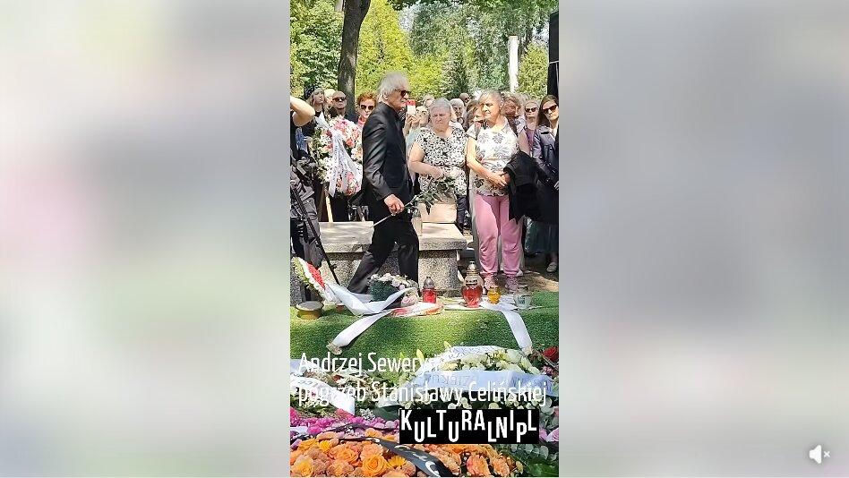 Dramatyczne chwile na pogrzebie Celińskiej! Seweryn nie wytrzymał emocji