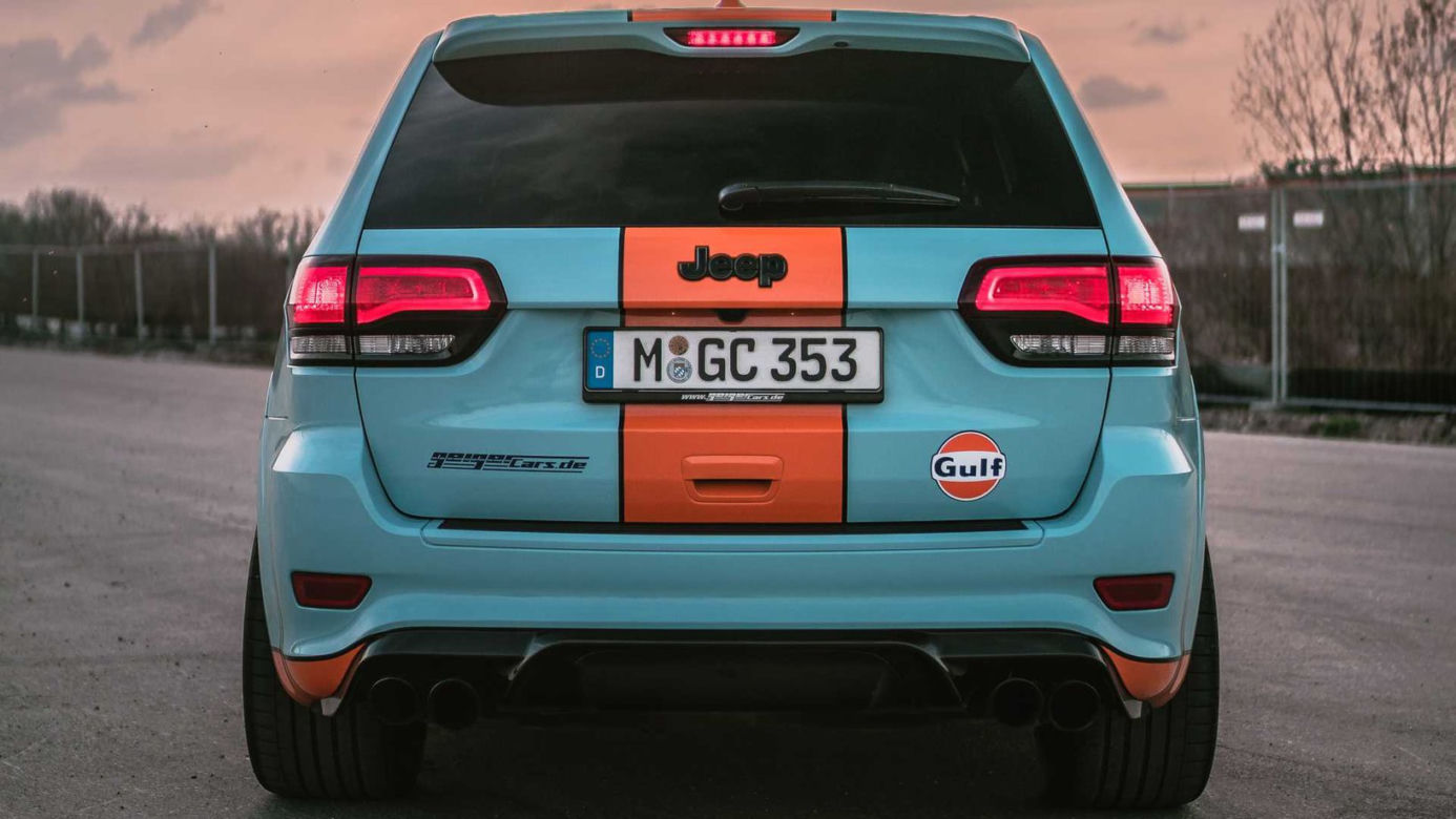 Jeep Grand Cherokee Trackhawk w barwach Gulf