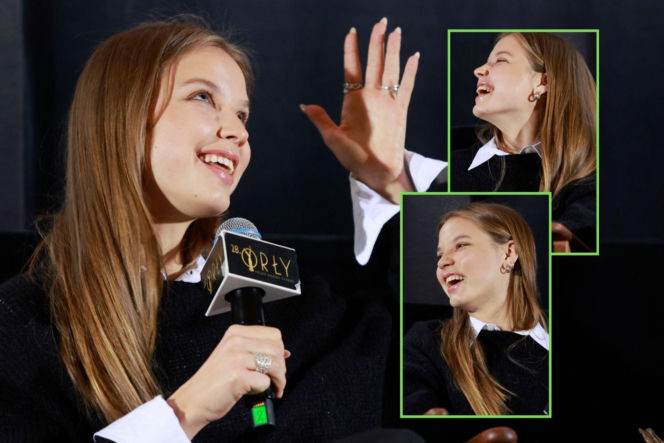 Iga Lis na pokazie filmu "Bałtyk"