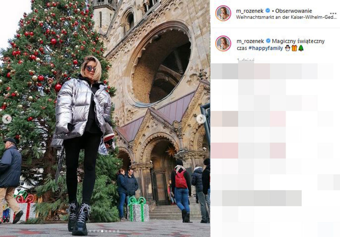 Małgorzata Rozenek-Majdan z Radkiem i dziećmi w Berlinie na Jarmarku Świątecznym 