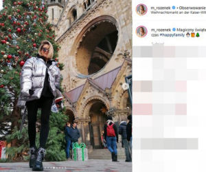 Małgorzata Rozenek-Majdan z Radkiem i dziećmi w Berlinie na Jarmarku Świątecznym 