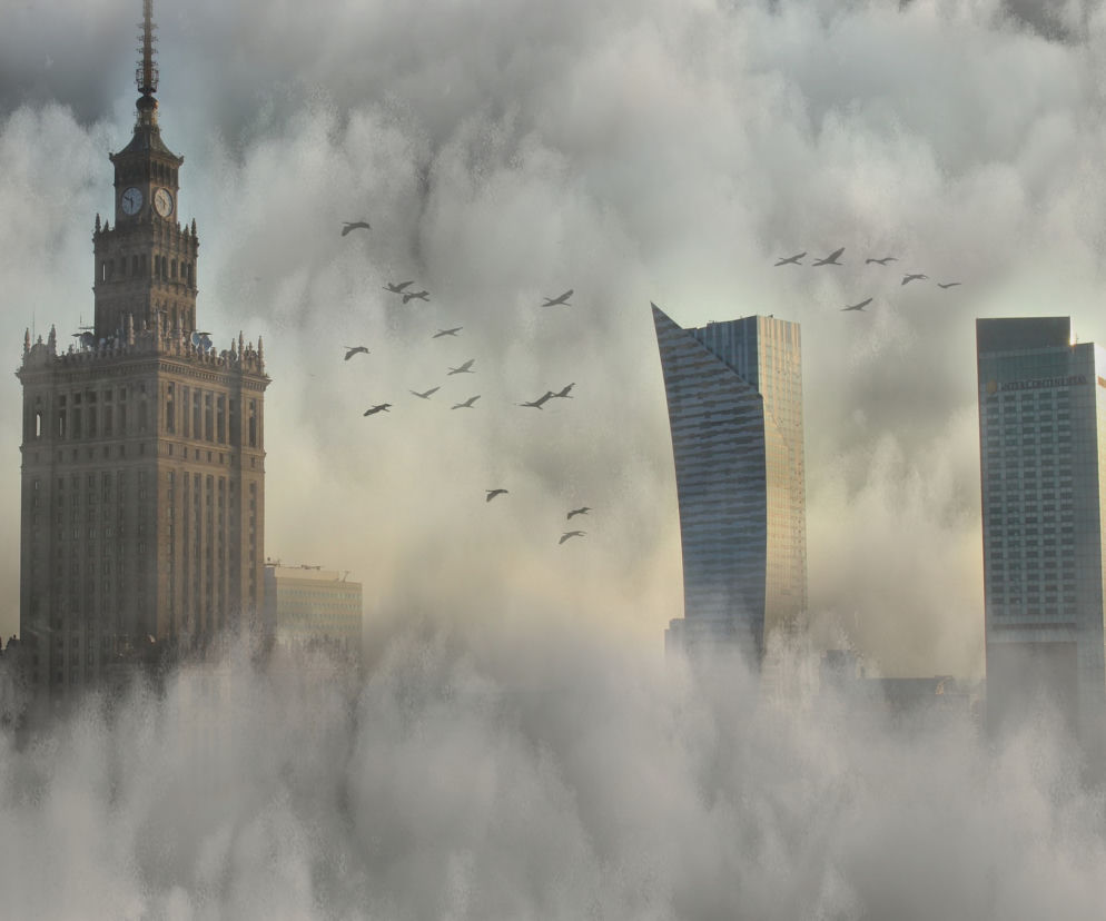 Fatalna jakość powietrza w Warszawie. Gigantyczny smog unosi się nad miastem