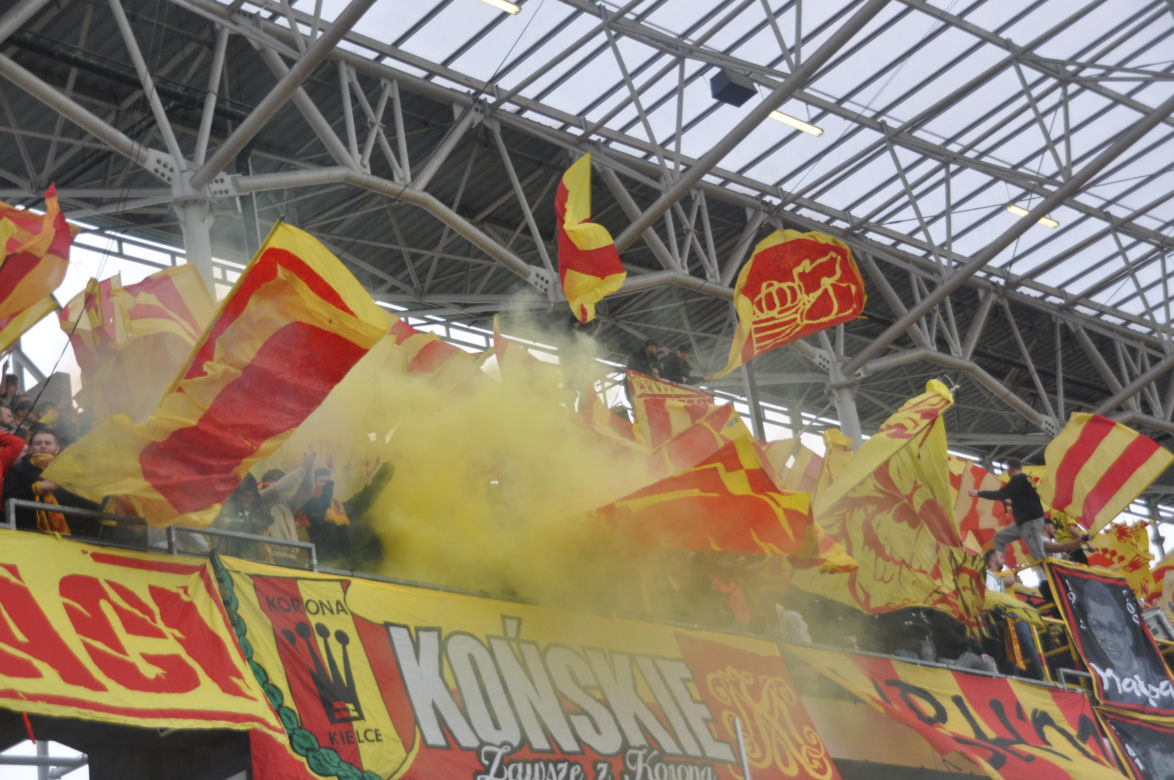 Tak dopingowali kibice na meczu Korona Kielce - Radomiak Radom