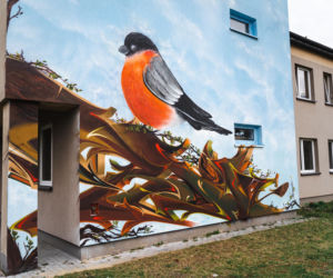 Przy ul. Mieszka I w Siedlcach można podziwiać całą galerię murali i graffiti