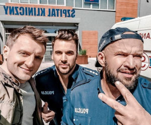 M jak miłość. Bartek (Arkadiusz Smoleński), Rafał (Jakub Kucner), Andrzejek (Tomasz Oświeciński)