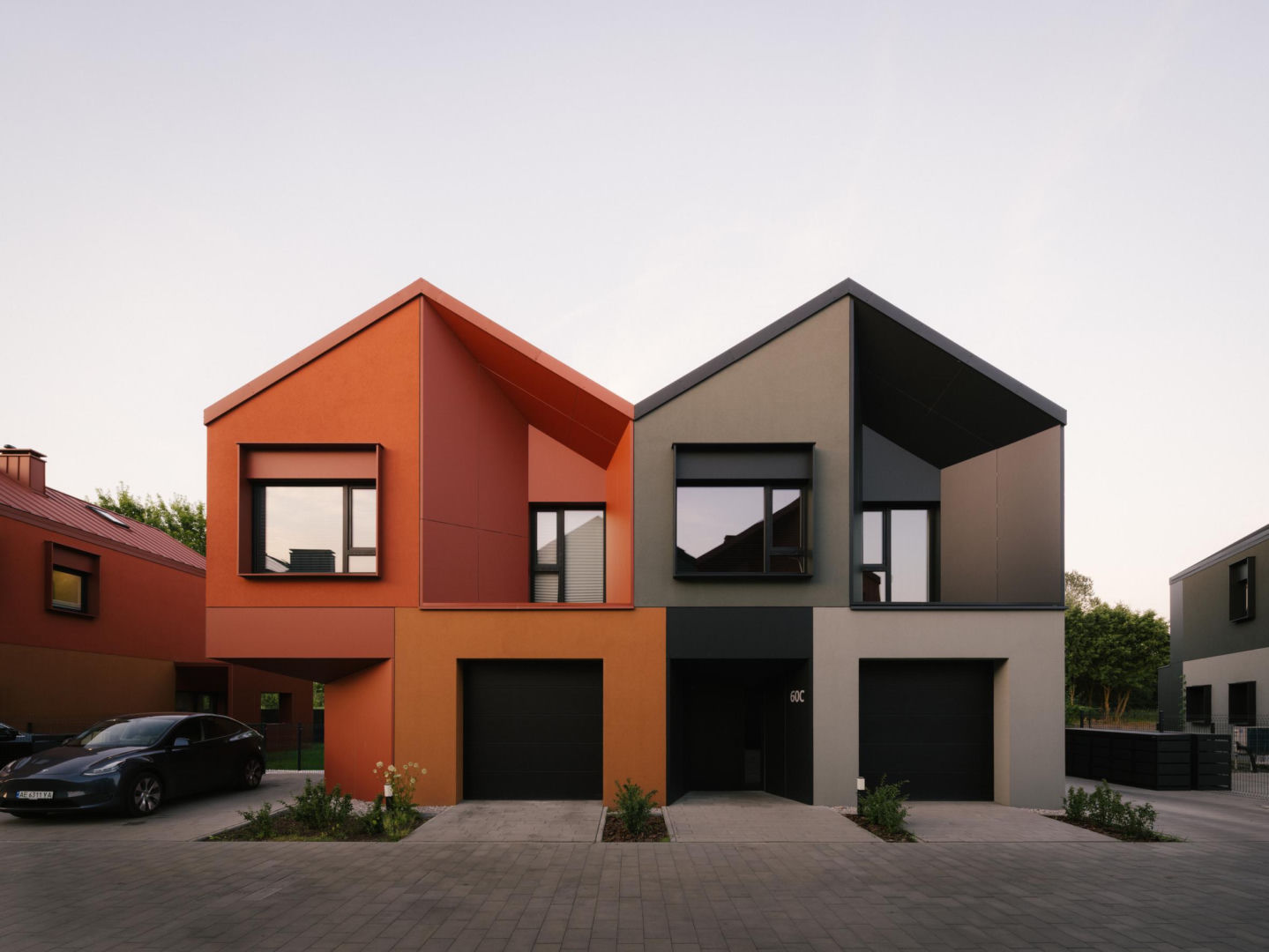 Zespół 10 domów jednorodzinnych, ul. Borków 58, Warszawa