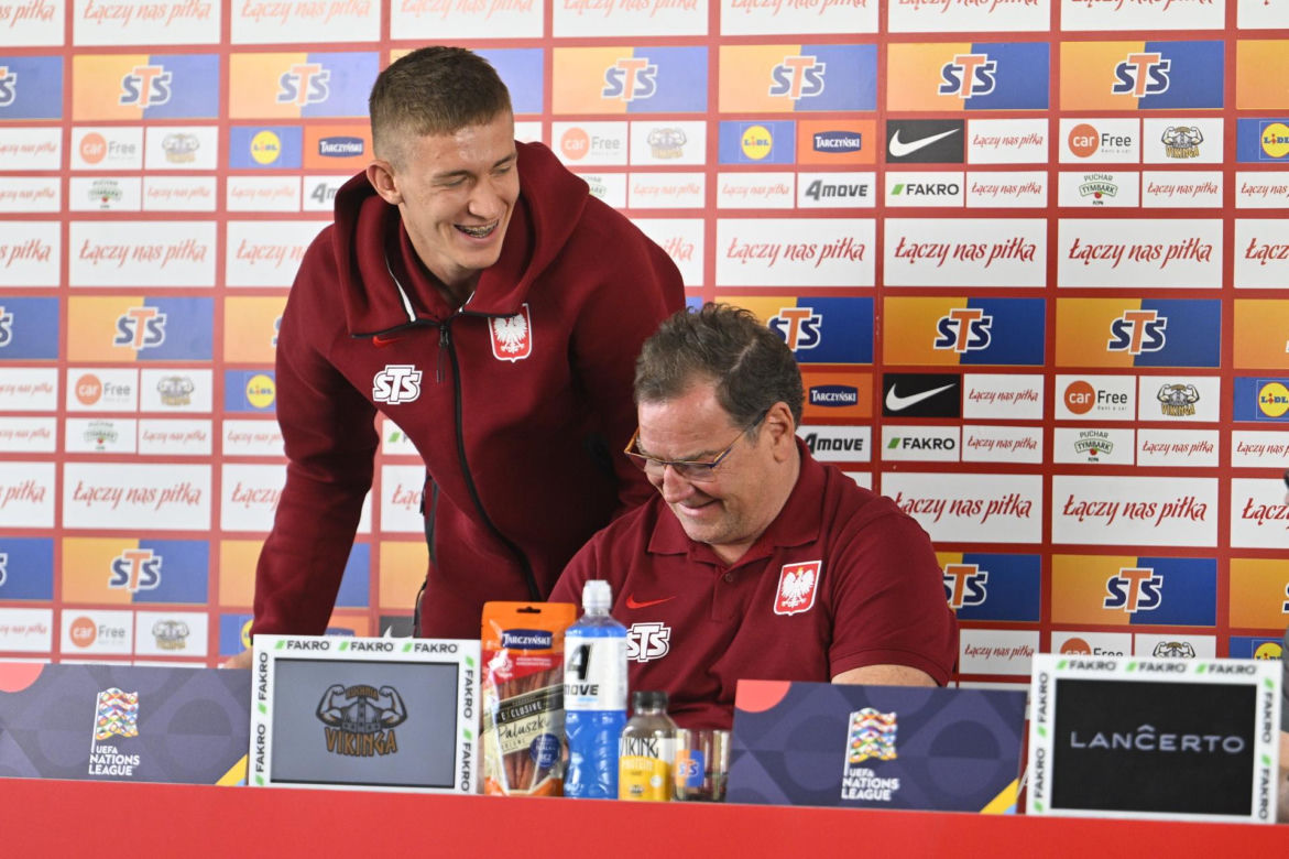 Konferencja reprezentacji Polski: Jan Urban i Wiktor Nowak