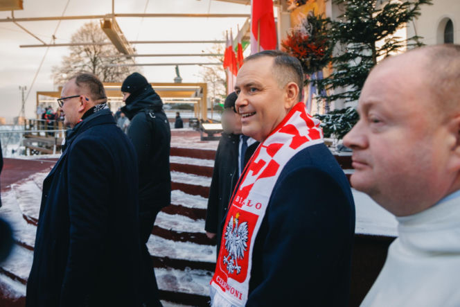 Karol Nawrocki wziął udział w Patriotycznej Pielgrzymce Kibiców na Jasnej Górze