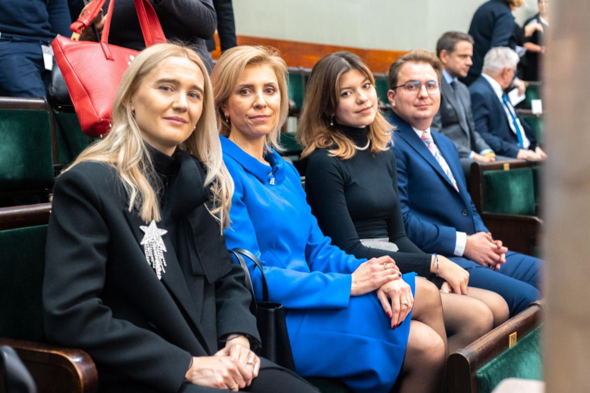 Żona Kosiniaka-Kamysza zachwyciła w Sejmie