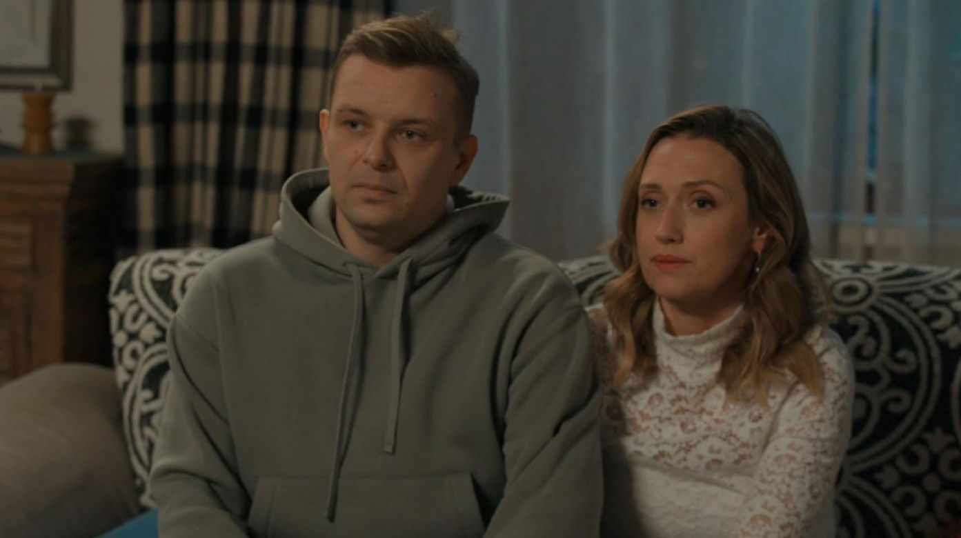 Barwy szczęścia odc. 3384. Hubert (Marek Molak), Asia (Anna Gzyra)