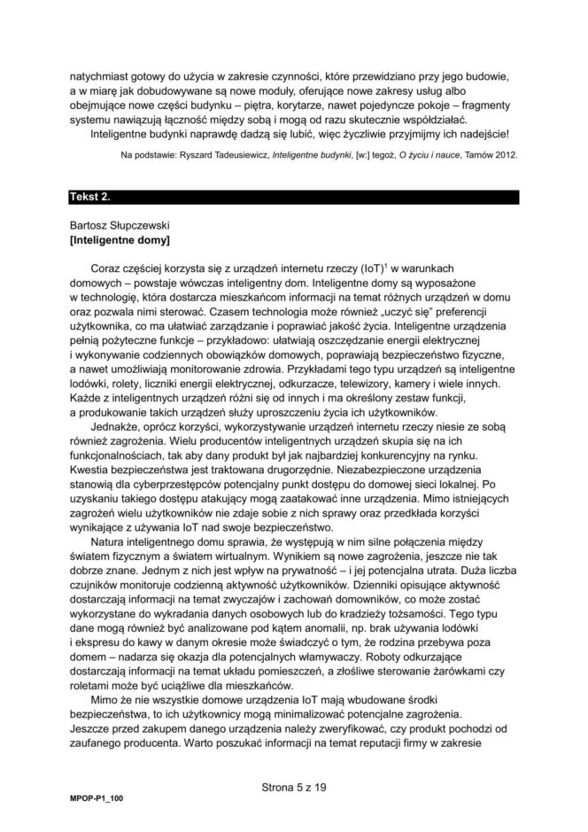 Matura poprawkowa 2026: polski - ARKUSZ CKE 24.08.2026
