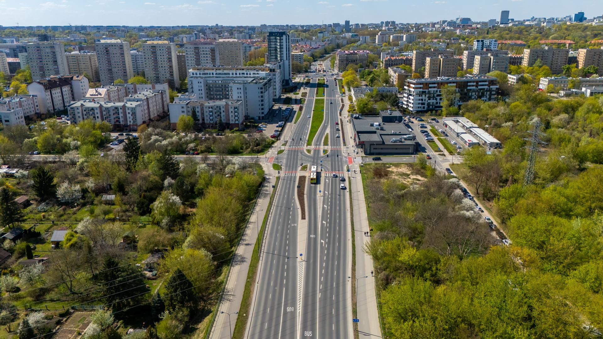 Rezerwa pod tramwaj w Al. Polski Walczącej w Warszawie