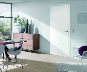 Drzwi z serii BaseLine w okleinie Duradecor - biały mat