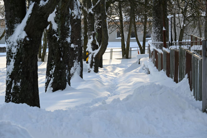 Słupsk pod śniegiem