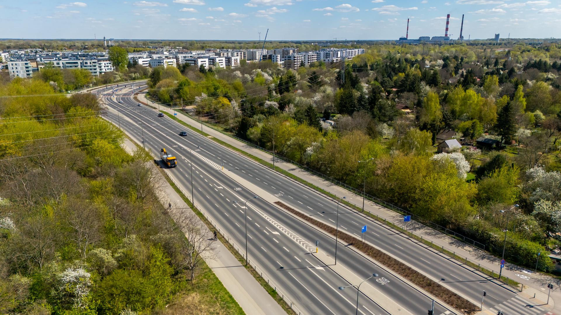 Rezerwa pod tramwaj w Al. Polski Walczącej w Warszawie
