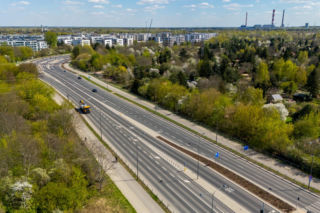 Rezerwa pod tramwaj w Al. Polski Walczącej w Warszawie