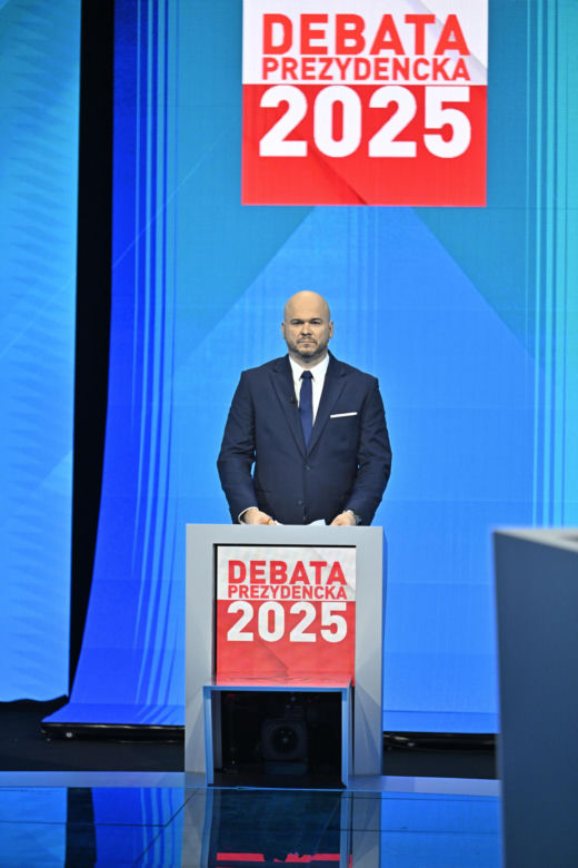 Ostatnie chwile przed debatą kandydatów