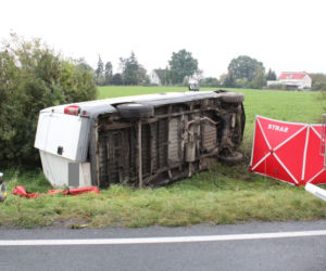 Tragiczny wypadek w Tarkowie Górnym. Kobieta potrącona przez kierowcę busa