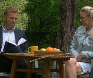 M jak miłość odc. 1080. Andrzej (Krystian Wieczorek), Joanna (Barbara Kurdej-Szatan)