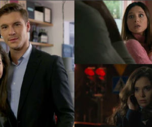 M jak miłość. Ania (Maria Pawłowska), Iza (Adriana Kalska), Maja (Anna Wierzchoń), Marcin (Mikołaj Roznerski)