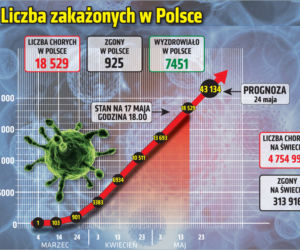 Koronawirus w Polsce. 17.05.2020. Godz. 18