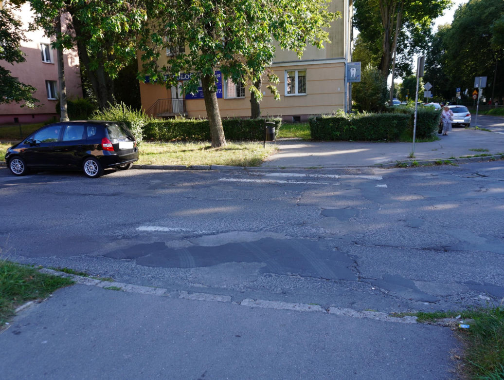 Ul. Pogodna w Lublinie przed remontem
