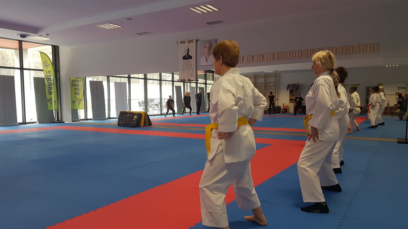 Seniorzy z Torunia trenują karate