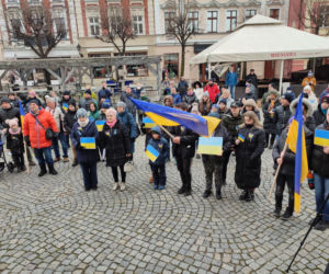 Manifestacja na leszczyńskim rynku
