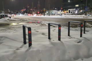 Zimowe utrudnienia w Warszawie