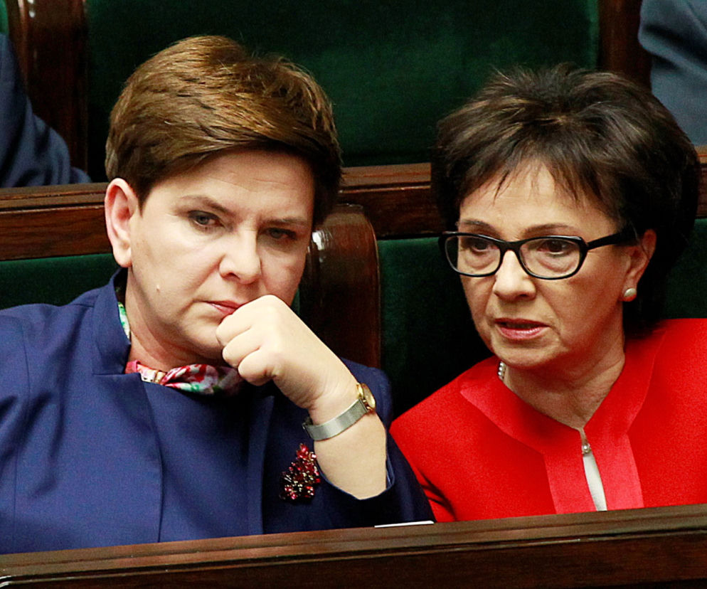 Beata Szydło i Elżbieta Witek