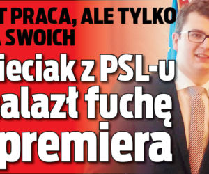 Dzieciak z PSL-u znalazł fuchę u premiera