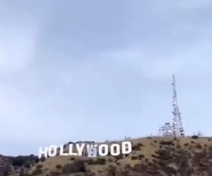 Modelka aresztowana! Zmieniła dwie literki w napisie Hollywood