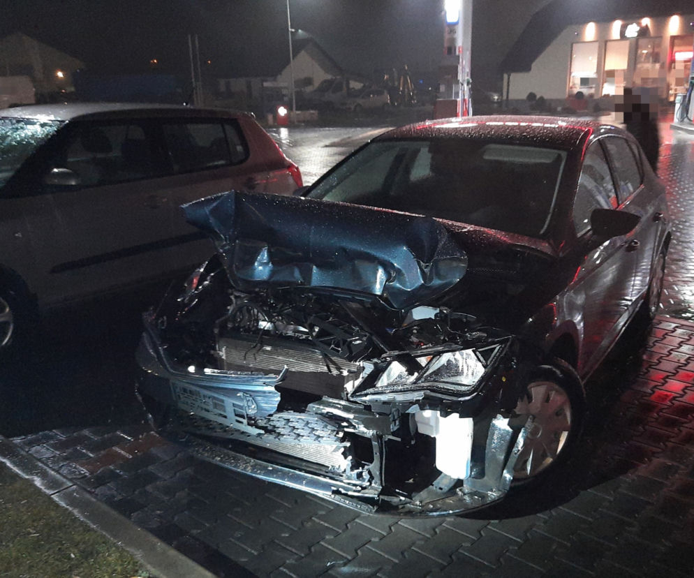 Jechał rozbitym Seatem Leonem