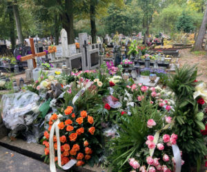 Grób kobiety zabitej przez pijanego muzyka z Ciechocinka