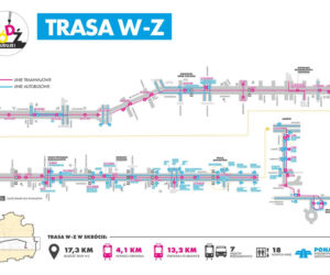Komunikacja na trasie WZ