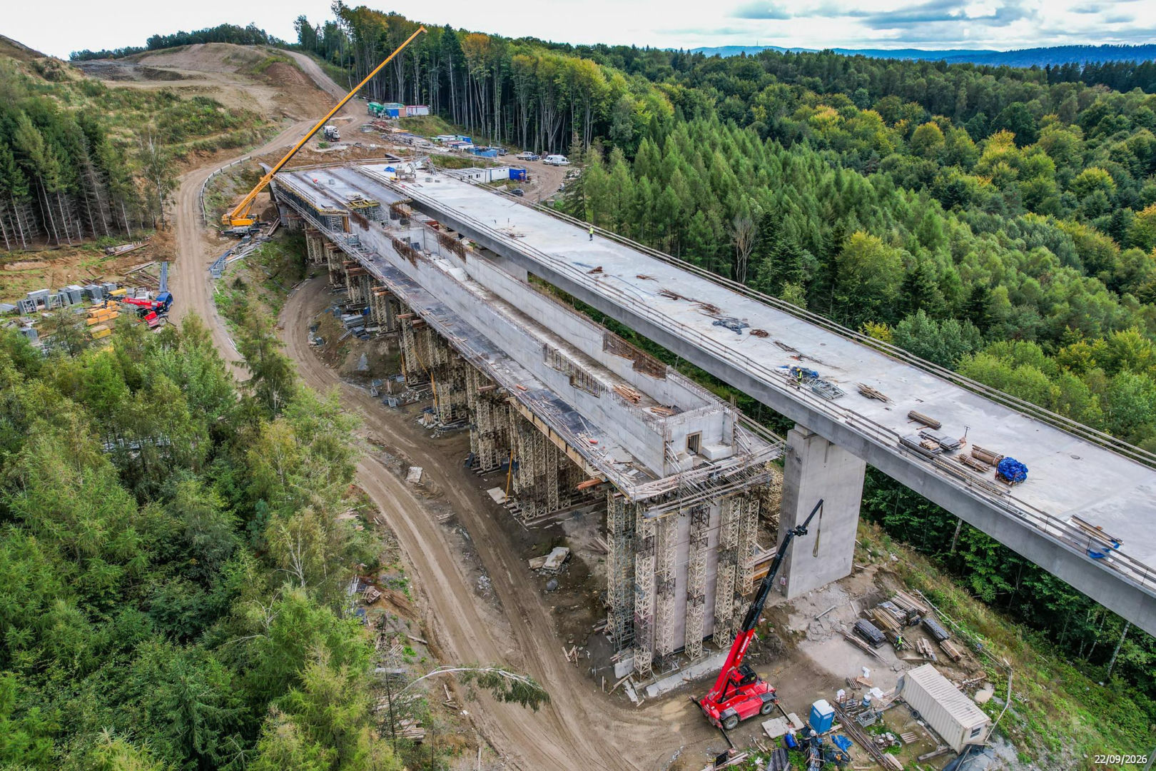 Budowa drogi S19 i najwyższej estakady w Polsce