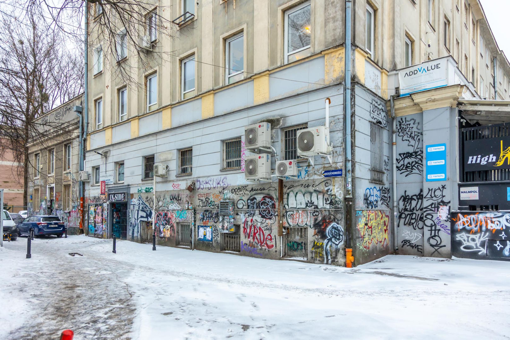 Graffiti w centrum Warszawy w 2026 r.