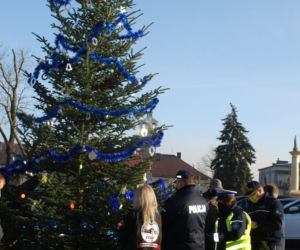 Odblaskowa choinka w Głogowie Małopolskim