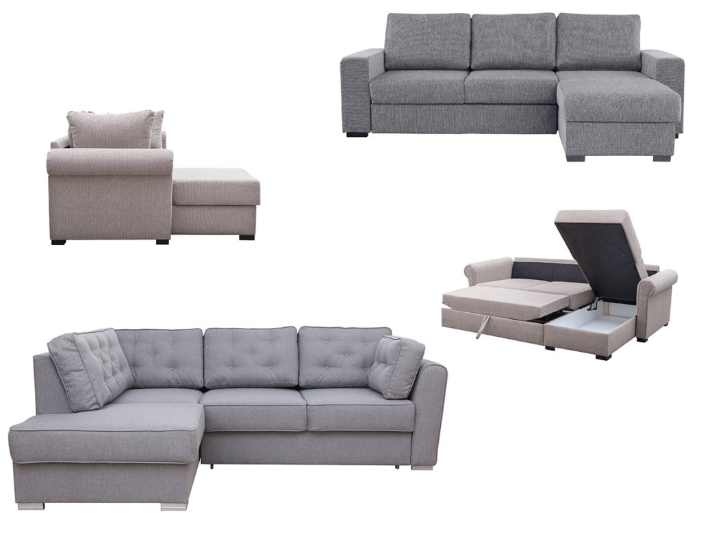 Szara sofa do salonu: szare meble tapicerowane