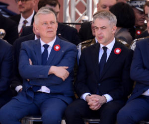 Warszawa. Święto Narodowe Trzeciego Maja. Para prezydencka na Placu Zamkowym w Warszawie