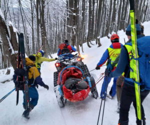 Ratownicy GOPR Bieszczady wzywani do złamań m.in. na sankach [ZDJĘCIA]  
