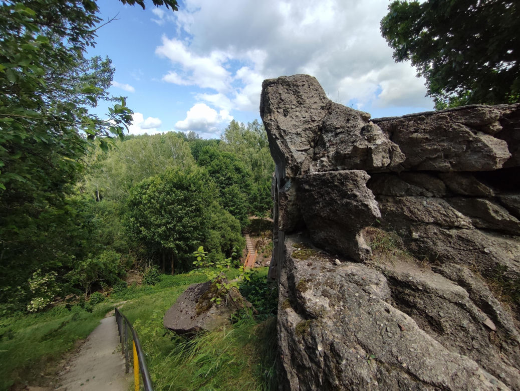 Zwalony most w Grądach Kruklaneckich